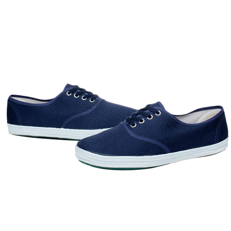 車間工廠工作鞋男 繫繩帆布鞋 食品加工透氣柔軟勞保鞋女倉庫校園