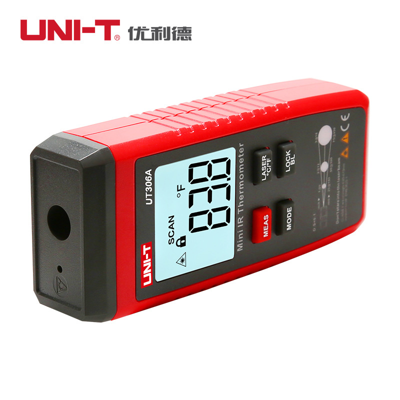 优利德UT306A工业红外测温仪食品油温厨房温度表外贸非接触温度计
