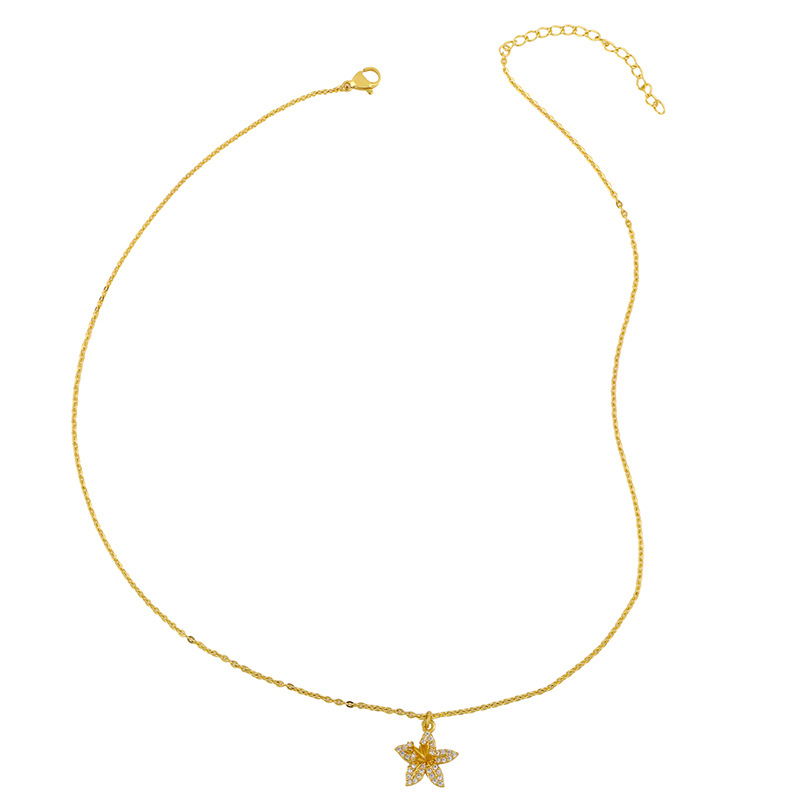 creative personality flower pendant short choker necklace