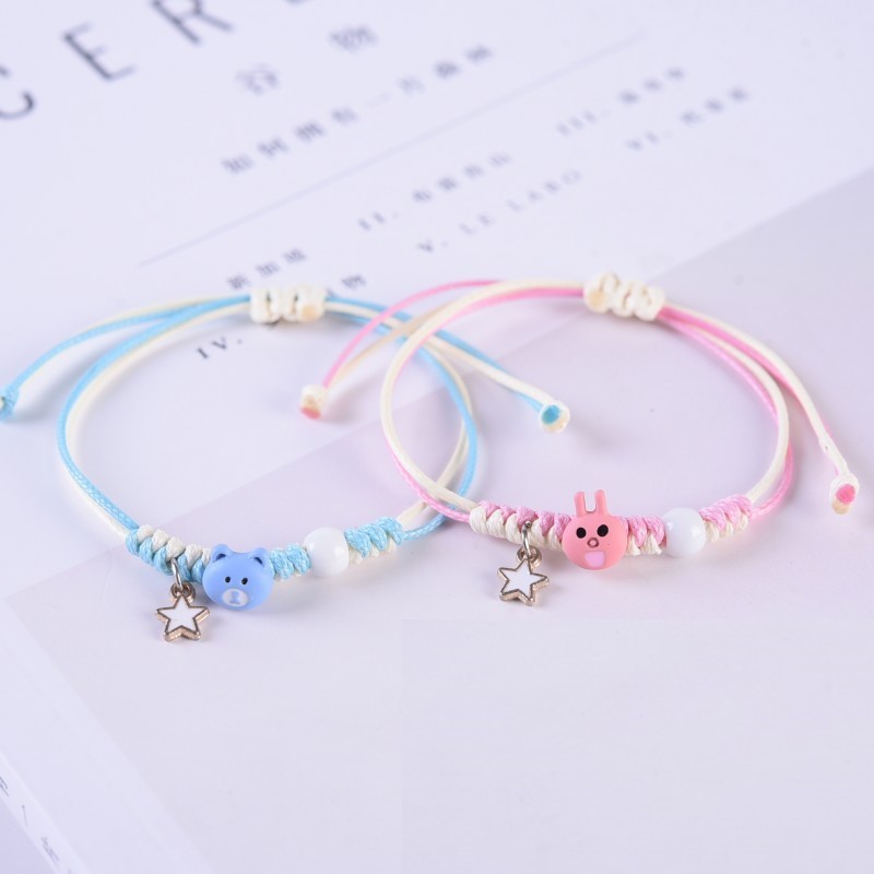 Korean Edition Simplicity lovely Cartoon Little Frog Bracelet student Confidante gift a pair ceramics Bracelet Manufactor