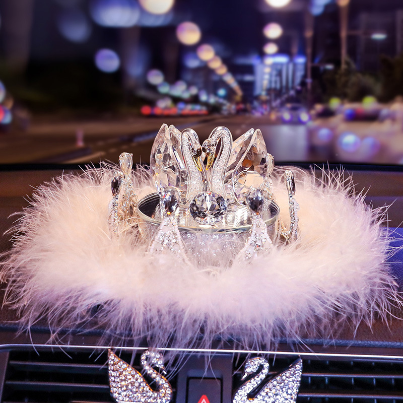 화이트 스완 향수 시트 + 크라운 B + 깃털 미끄럼 방지 매트