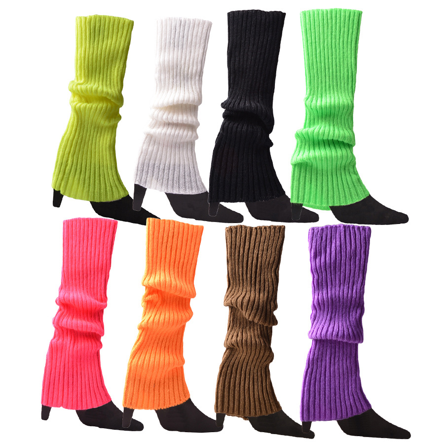 Women's Fashion Stripe Solid Color Acrylic Jacquard Over The Knee Socks display picture 1