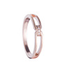 Capacious quality gemstone ring, silver 925 sample, light luxury style, Korean style