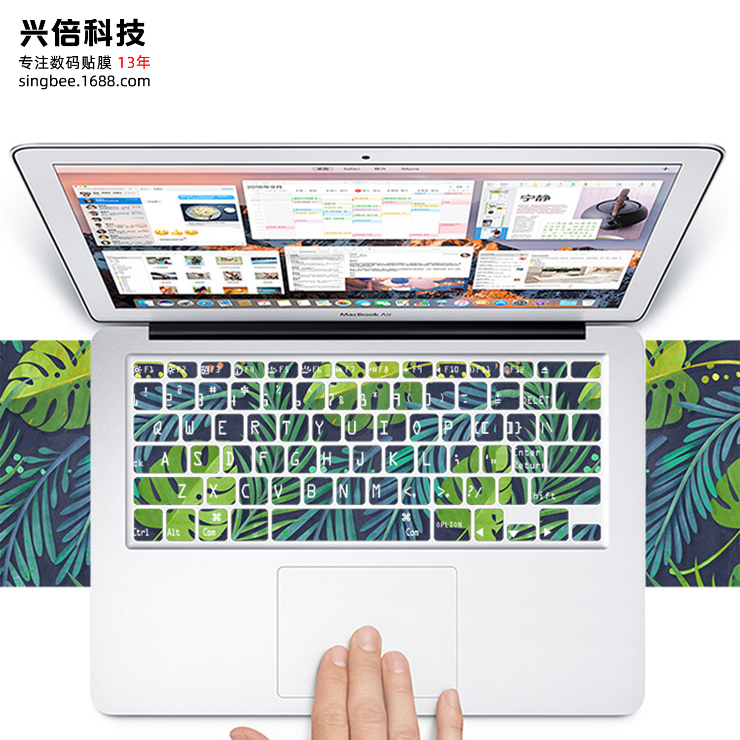 originality notebook Keyboard stickers apply Apple macbook air13 pro15 Part seamless keyboard Sticker