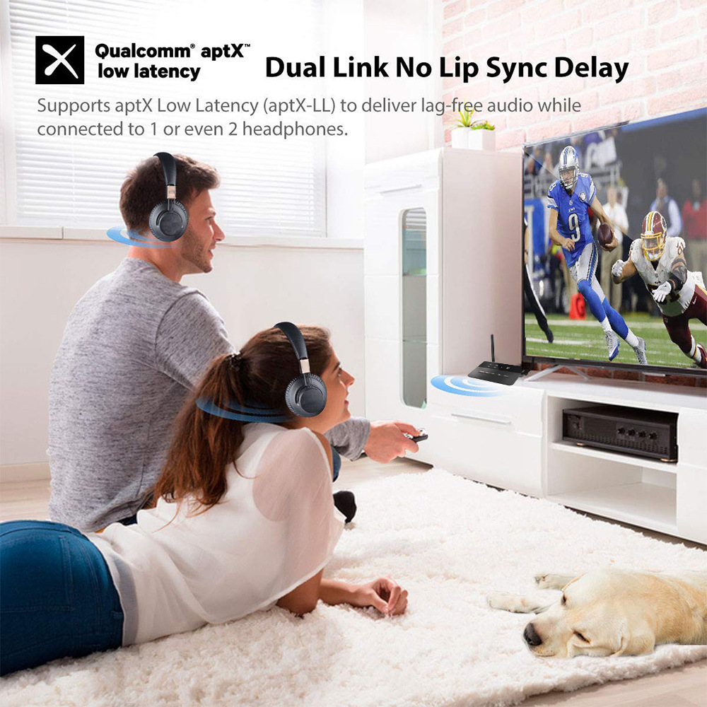 Bluetooth 5.0 Transmitter Receiver For Tv And Pc Audio Adapter_voghion.com