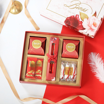 Pancake Candy Gift box finished product candy wedding Bridesmaid Return ceremony Engagement Wedding candy Gift box packaging