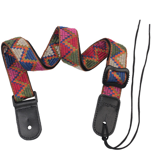 Bohemian style ukulele leather strap Ethnic style ukulele ukulele tail spike shoulder strap