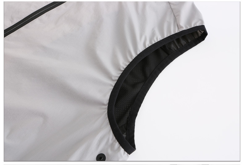 Áo vest golf nam PGM YF364 dáng gile không tay, chống gió nhẹ thoáng khí — Vest Nam YF364 màu xám, Áo vest nam YF364 màu trắng chi tiết 16