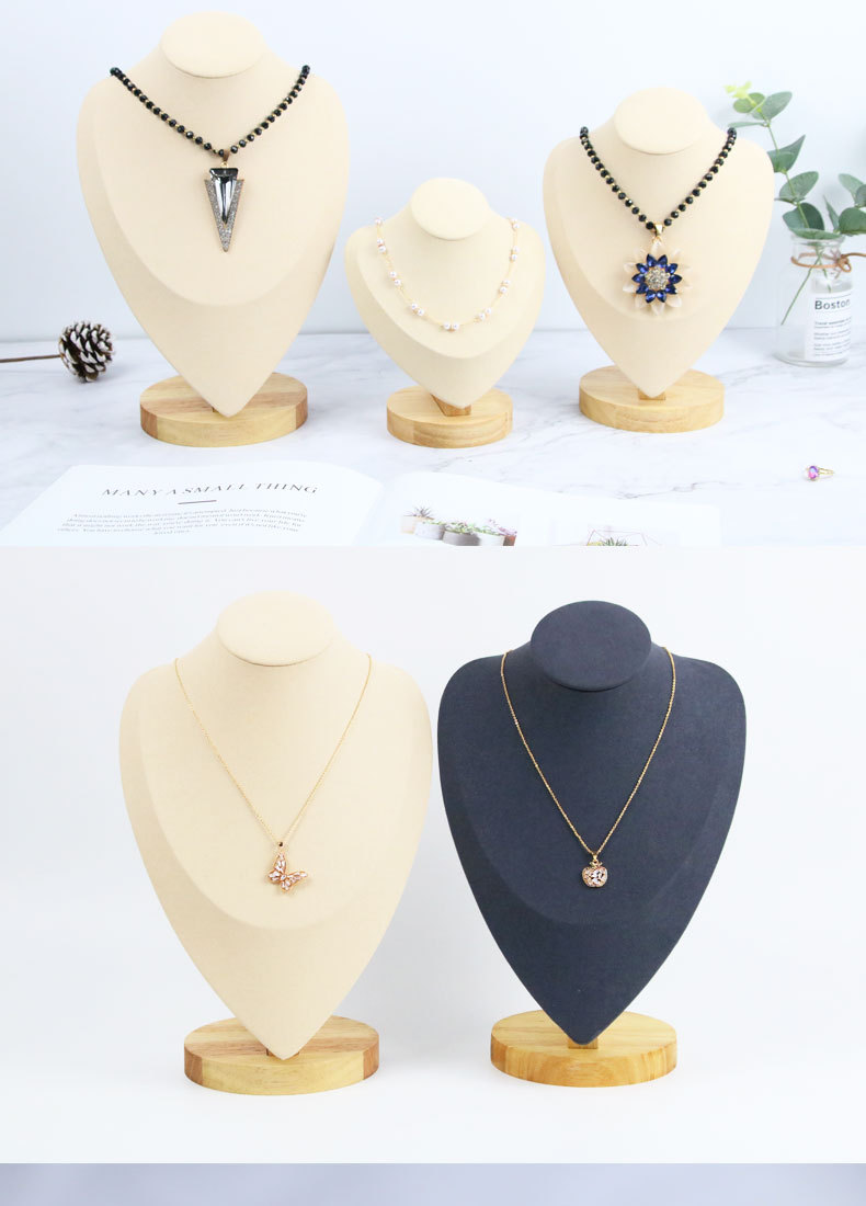 Fashion Portrait Beech Jewelry Rack display picture 1