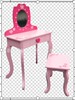 Children&#39;s dresser Children&#39;s chairs girl children Makeup Tables and chairs suit Dressing tables