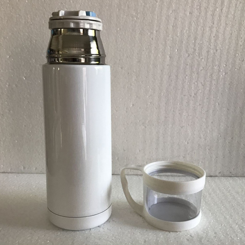 Painted stainless steel insulation cup with transparent lid and…