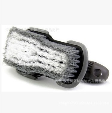 Herramientas de lavado de coches Cepillo de neumáticos en forma de T Cepillo de coche en forma de T Mango corto Cepillo de cubo de la rueda Cepillo de limpieza de neumáticos Herramientas de coche image 4