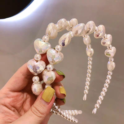 複古巴洛克細發箍壓發頭箍頭飾珍珠發卡ins網紅新款頭飾韓版發夾