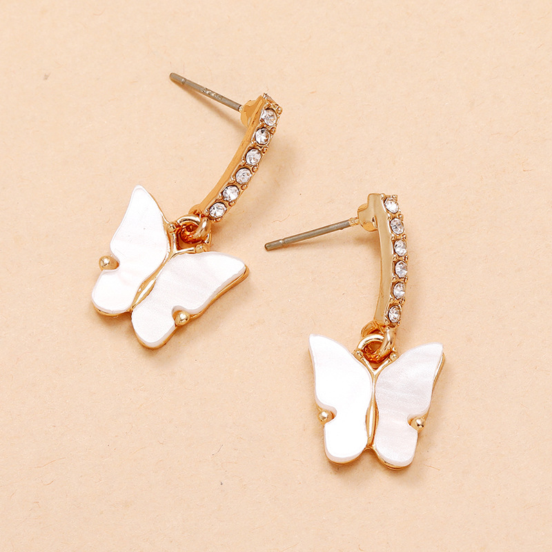 Boucles D'oreilles Papillon En Diamant De Marée Simple Douce De Fée Sauvage De La Mode Coréenne display picture 15
