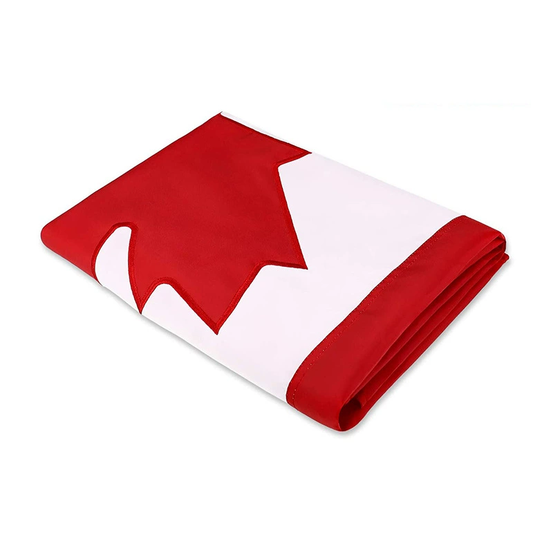Cross-border special supply of 90*150cm Canadian embroidered flag 210D Oxford cloth Canadian flag