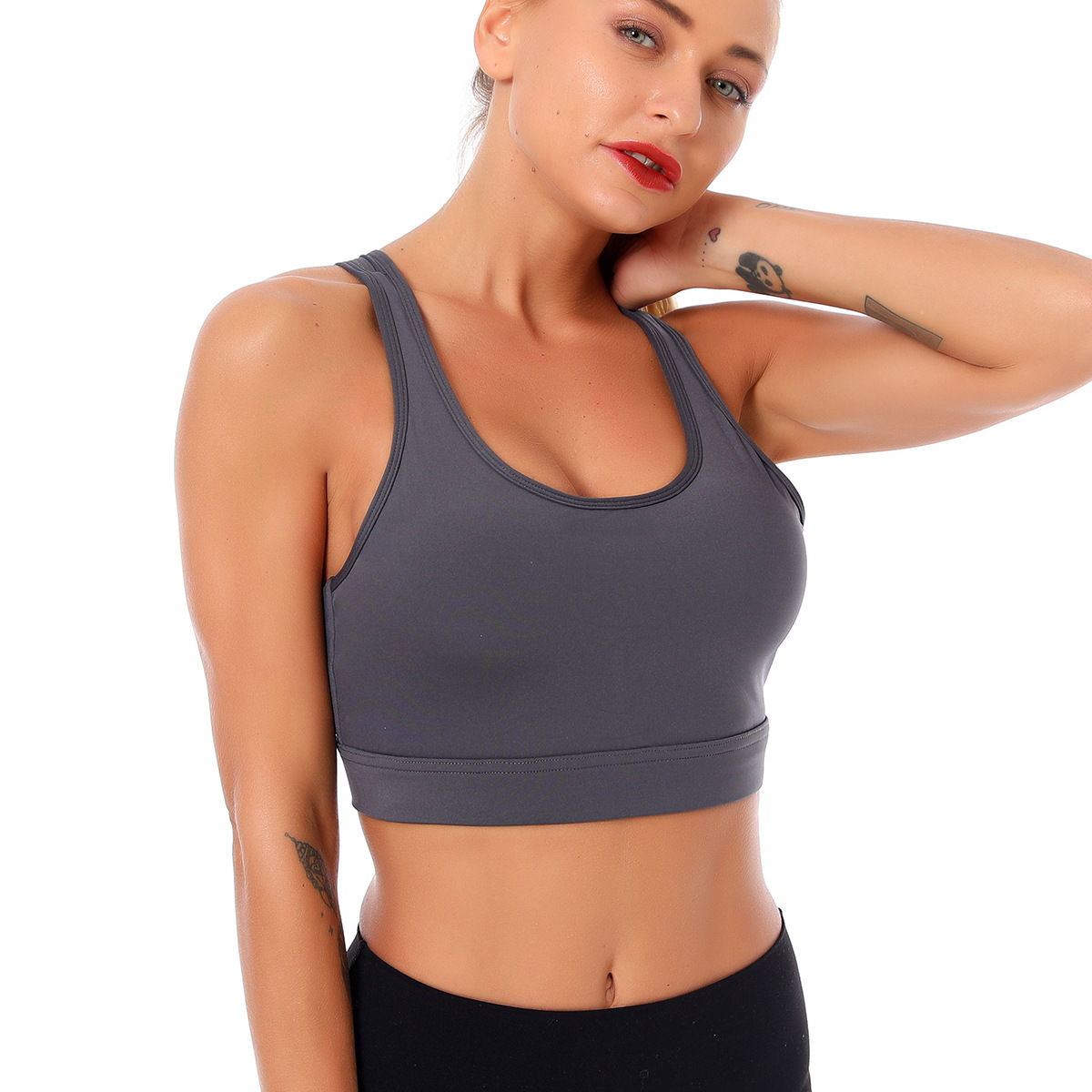 double-sided nylon shockproof quick-drying sports bra  NSLX20236