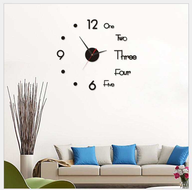 3d wall clock интерьер Малайсон творческий акрил настенные часы diy часы немой наклейки для стен колокол завод поставка