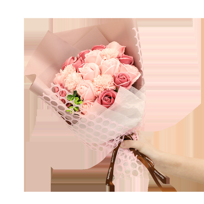 Valentines Day gift rose Soap Bouquet of flowers company activity Promotion gift Soap Flower Carnation Send his girlfriend
