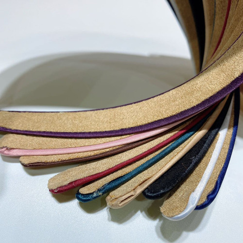 2.5cm Wide Polyester Hair Tie Solid Color Simple Base Hair Band European and American Foreign Trade Hair Tie Korean Version All-in-One Fabric Hair Clip for Hair s