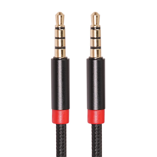 Full copper level 4 plug supports microphone 3.5mm male-to-male audio cable supports mobile phone sound card 4-section audio cable