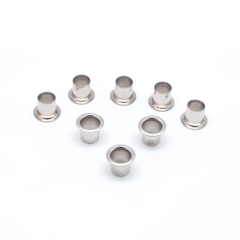 现货供应银白汽眼鸡眼扣  高脚鸡眼扣  卷边鸡眼扣金属