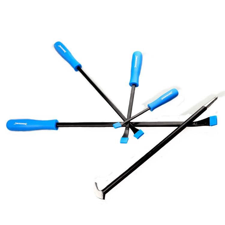 现货 5件套双泡壳起钉器 钩形圆头方杆圆杆 撬棍 装卸装备