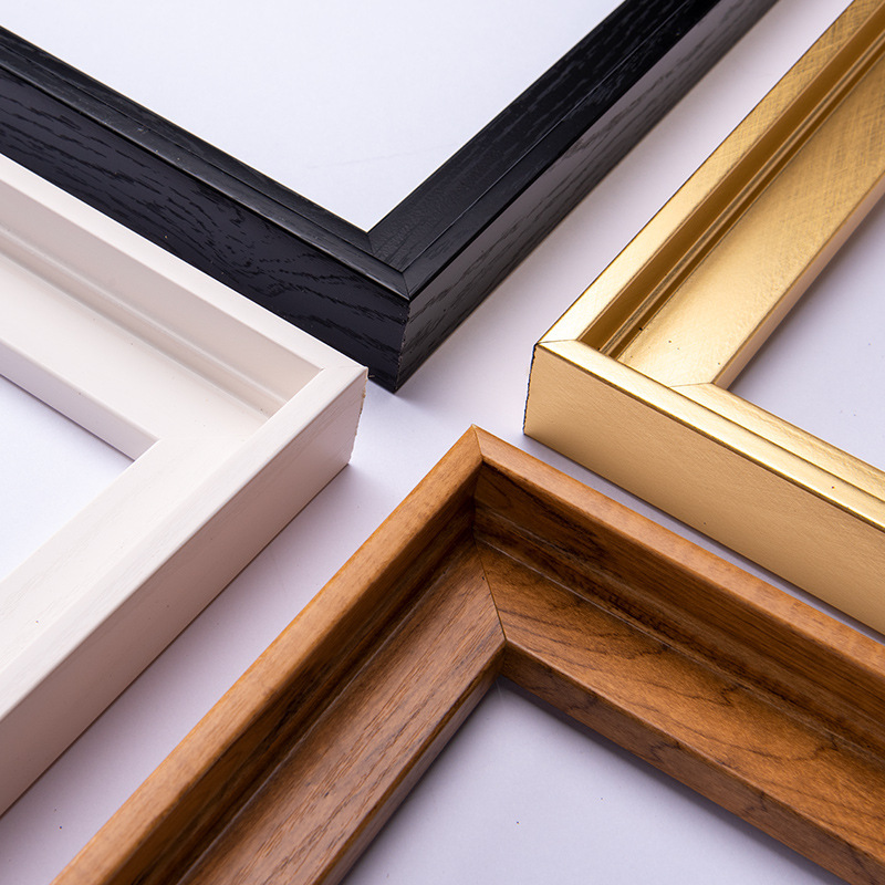 Factory wholesale mounting-free decorative picture frame L-shaped oil painting frame ps frameless painting hand-painted digital oil painting mounting frame