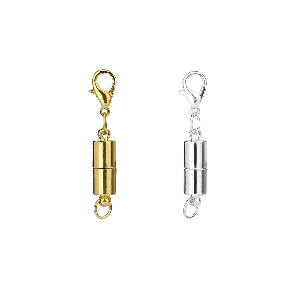 Oro imán cilíndrico hebilla redonda esférica magnética hebilla pulsera cabeza langosta hebilla DIY joyería hebilla magnética joyería del oído image 6
