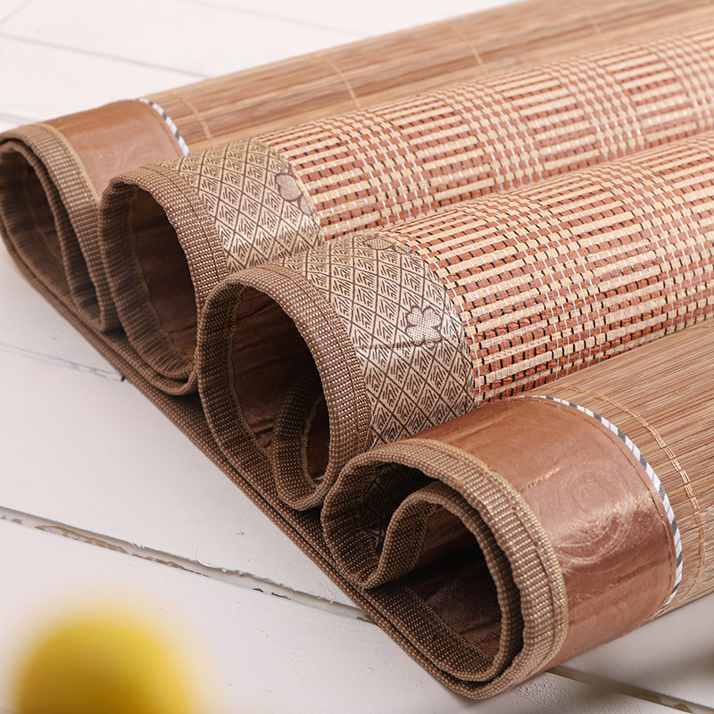 夏季热销家居席子草席碳化竹席单学生宿舍1.2/1.5 1.8m凉席批发