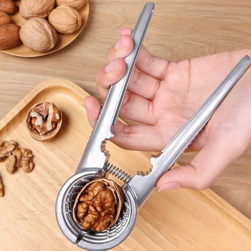 Multifunctional walnut and hazelnut sheller, funnel-shaped walnut clip tool, multi-tooth spacing nut opening tool