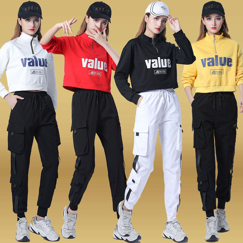 New Square Dance Dress, Flow Step Dance Sportswear, Autumn Fashion Youthful Cotton Ghost Step Dance Clothing Set for Women