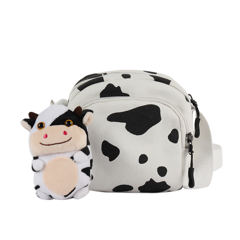 Coréen Imprimé Vache Étudiant Petit Sac Harajuku Ancien Sens Doux Sœur Fille Bandoulière Sac En Gros Nihaojewelry display picture 20