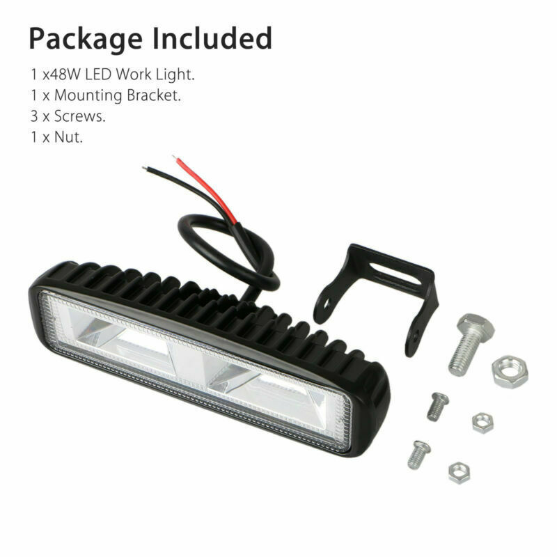 Auto y motocicleta de trabajo 16LED 48W vehículo todoterreno foco de ingeniería 12 / 24v luz de mantenimiento