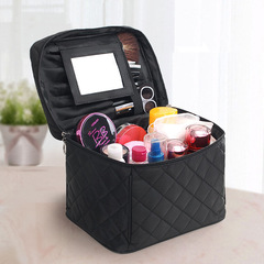 Large Capacity Makeup Bag Multifunctional Foldable Mirror Makeup Storage Bag Waterproof Travel Toiletry Bag Wholesale