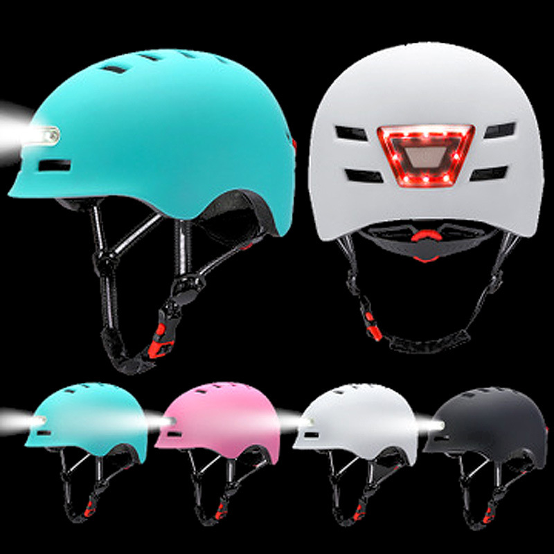 Electric bicycles, balance bikes, scooters with front lighting and rear warning lights, riding helmets_voghion.com