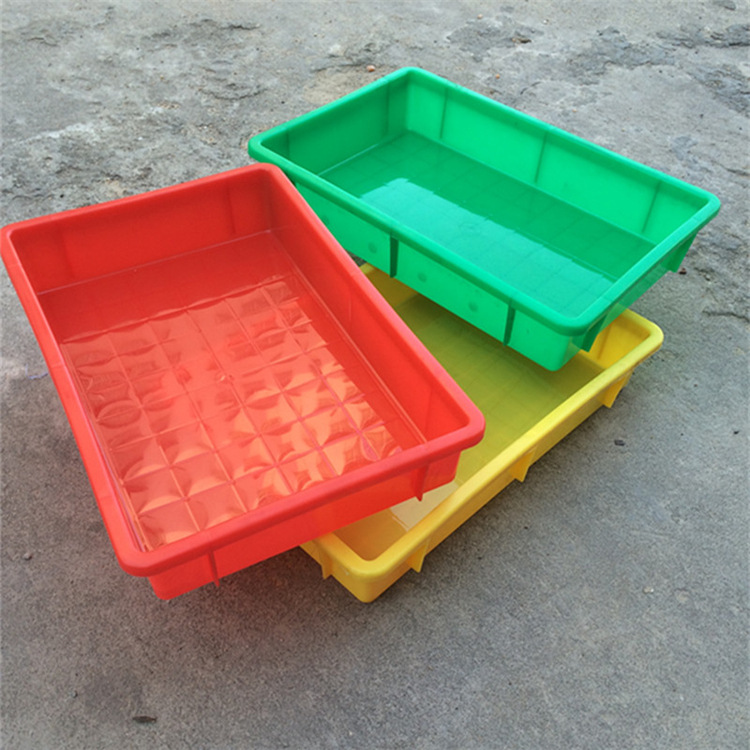 厂家供应绿色塑胶盘 餐厅塑料托盘 蓝色塑料方盘 零件方盘