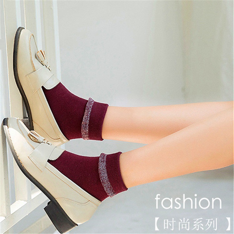 Spring and summer thin cotton tube socks...