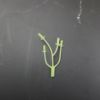 Simulation plastic 4 fork plant decorative high -end DIY finished materials can customize Yijia direct supply
