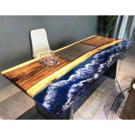 Смола Древесина смола Прибрежный стол прозрачный деревянный стол гостиная чайный стол Чайный столик обработка можно настроить пакет работа пакет материал