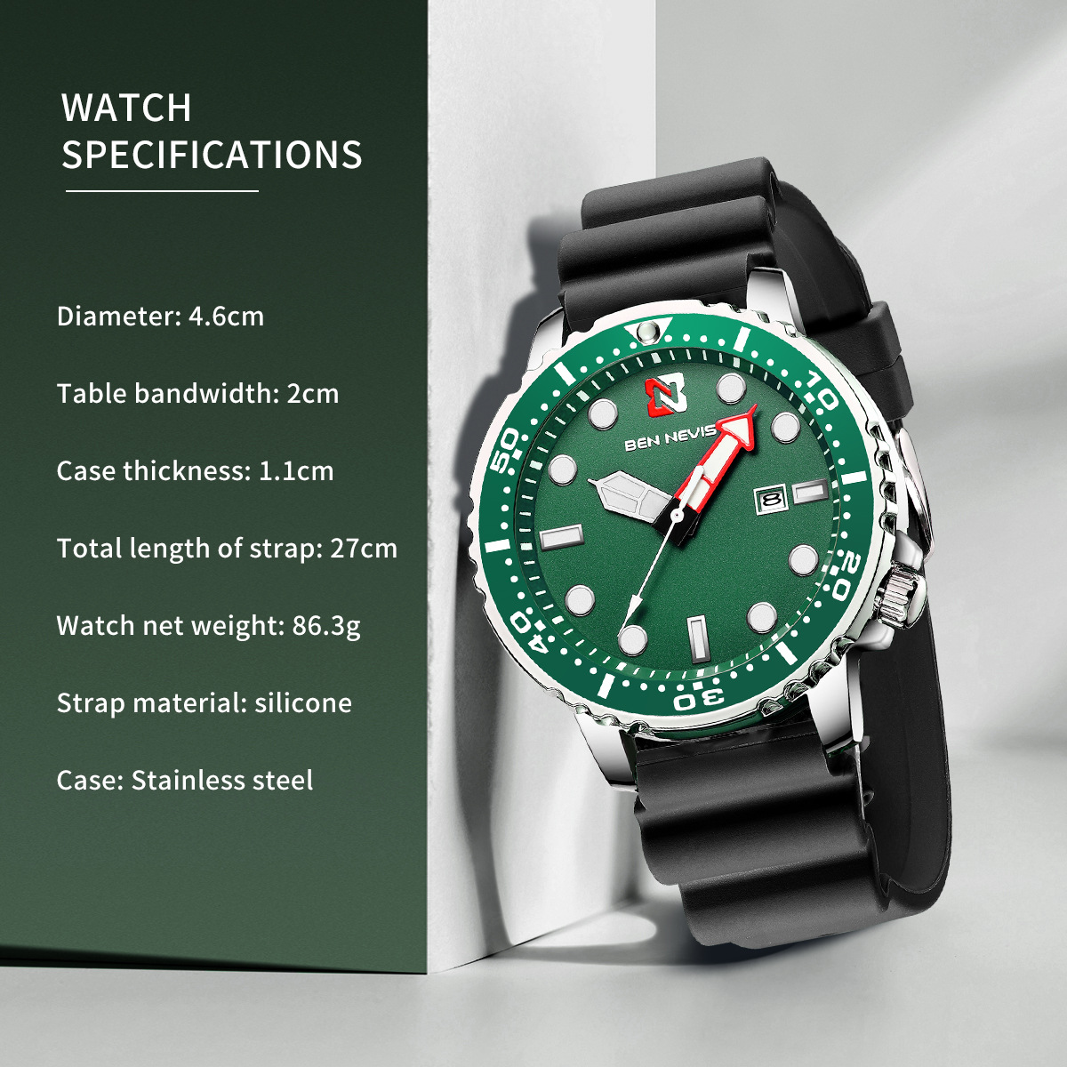Title 24, Waterproof personality watch Experience freedom...