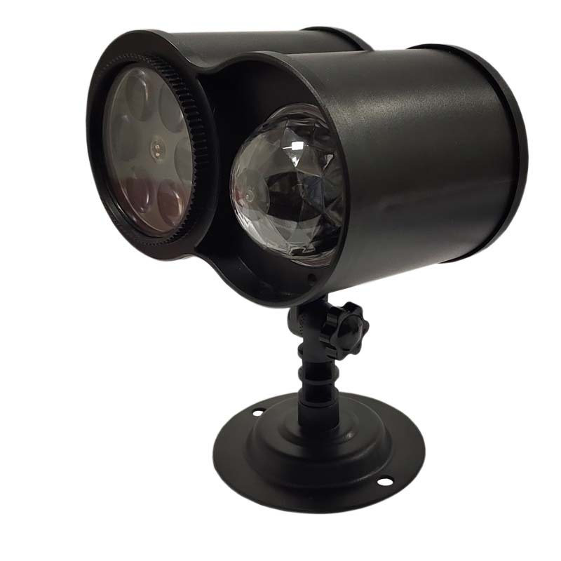 雪花投影双筒水纹图案跨境欧美户外室内万圣雪花菲林灯草坪圣诞灯