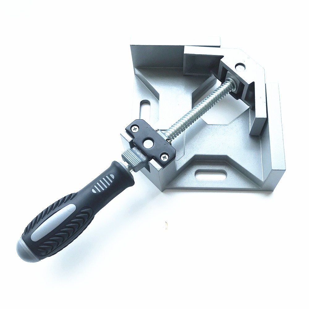 多功能90°角夹 快速移动三角单手柄 木工相框直角打孔器固定工具