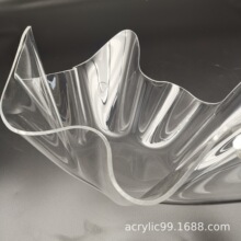 量大从优有机玻璃高档定制LOGO亚克力透明果盘有现货 水果盘