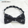 Burgundy bow tie, black classic suit English style with bow, wholesale