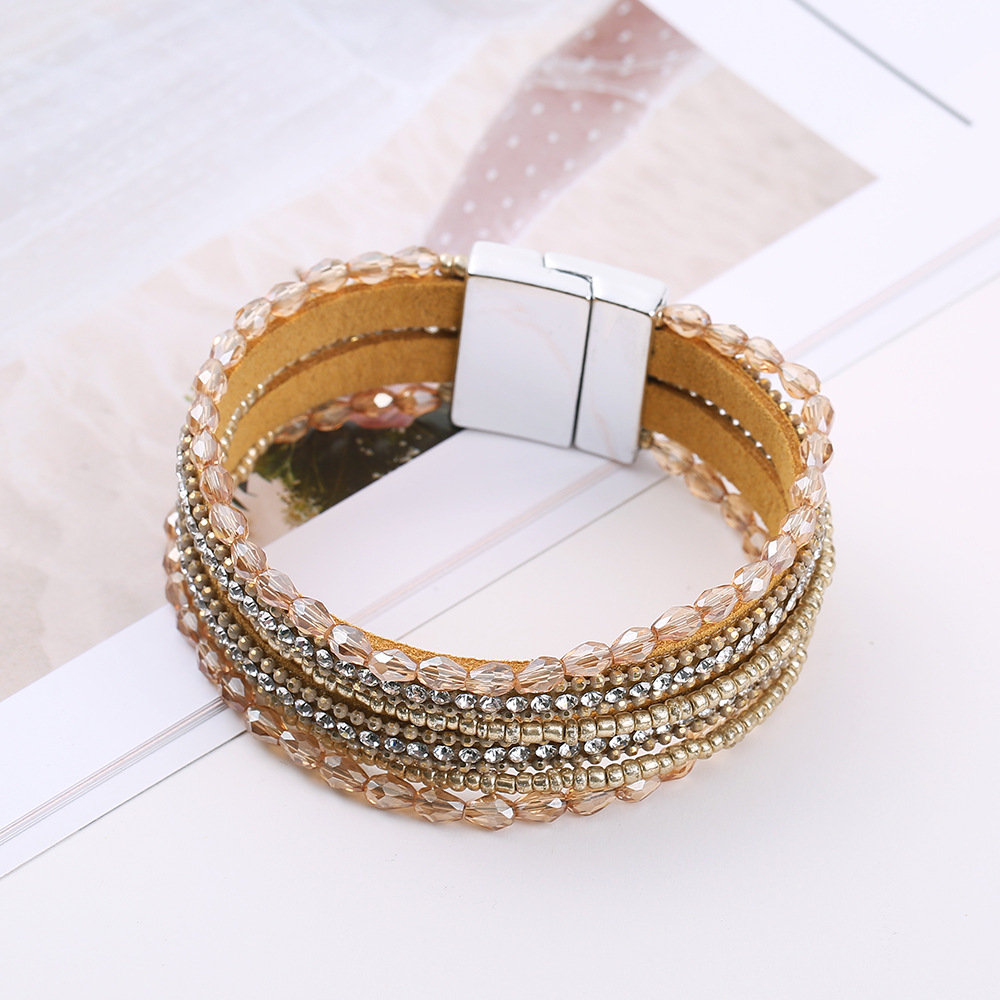 Bohemian Crystal Beaded Bracelet display picture 10