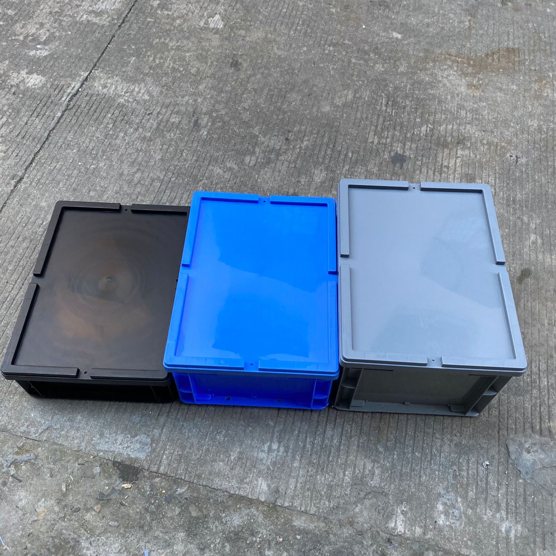 电子零件箱400*300*175安徽合肥福建福州防静电黑色周转箱物料盒