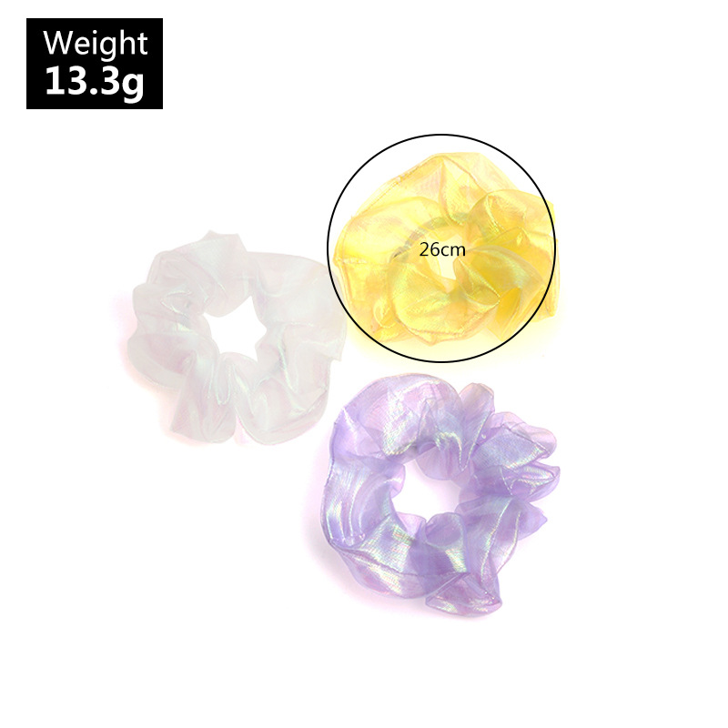 Organza Mermaid Hair Scrunchies   Set display picture 2