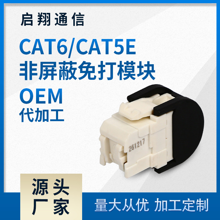 专业供应 网络模块 CAT6/CAT5E 非屏蔽免打模块 信息模块