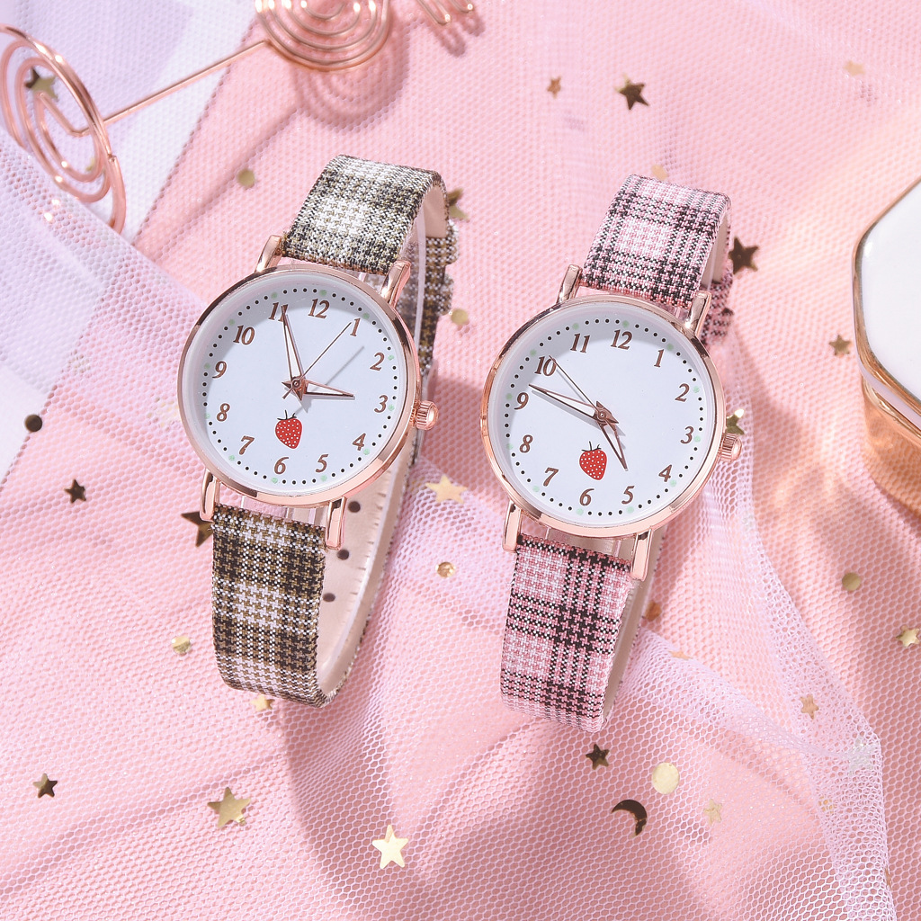 Casual Plaid Buckle Quartz Women's Watches display picture 3