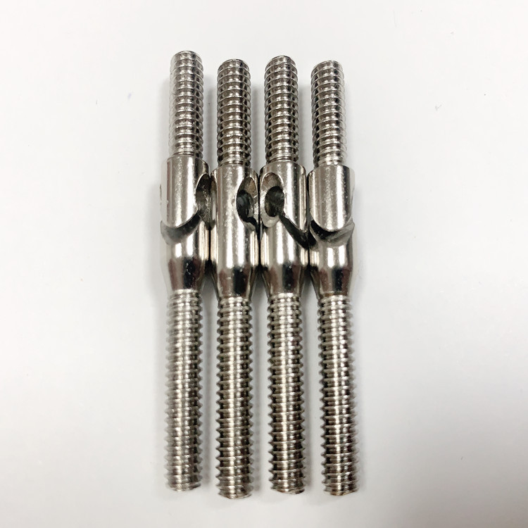 非标定制螺钉 异型双头螺杆 横孔螺丝 铣槽双头螺杆 双头螺杆